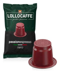 Lollo Caffè Passione Espresso, Miscela Nera - 100 Capsule -